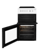 Beko KDVC563AW/M 50cm 4 Zone Ceramic Hob Double Oven Electric Cooker