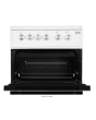Beko KDVC563AW/M 50cm 4 Zone Ceramic Hob Double Oven Electric Cooker