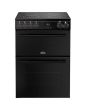 Belling Vision 60cm 4 Zone Ceramic Hob Double Oven Electric Mini Range Cooker