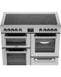 Belling Cookcentre 100cm 5 Zone Ceramic Hob Double Oven Electric Range Cooker