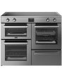 Belling Cookcentre 110cm 5 Zone Induction Hob Double Oven Electric Range Cooker