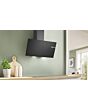 Bosch Series 2 DWK85DK60B 80cm 3 Speed Black Glass Angled Cooker Hood