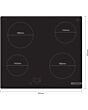 Bosch Series 2 PKE61RAA8B 60cm 4 Zone Touch Control Ceramic Hob