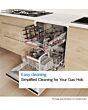 Bosch Series 6 PPQ7A6I40 75cm 5 Burner Black Gas on Glass Hob