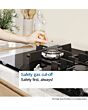 Bosch Series 6 PPQ7A6I40 75cm 5 Burner Black Gas on Glass Hob