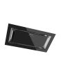 Caple BU526BK 52cm 4 Speed Black Glass Canopy Cooker Hood