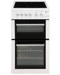 Flavel MLB5CDW//M 50cm 4 Zone Ceramic Hob Twin Cavity Electric Cooker