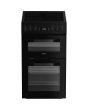 Hotpoint HDE5VDCB/M 50cm 4 Zone Ceramic Hob Double Oven Electric Cooker