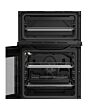 Hotpoint HTE5VCB/M 50cm 4 Zone Ceramic Hob Twin Cavity Electric Cooker