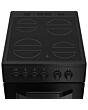 Hotpoint HTE5VCB/M 50cm 4 Zone Ceramic Hob Twin Cavity Electric Cooker