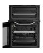 Hotpoint HTE5VCW/M 50cm 4 Zone Ceramic Hob Twin Cavity Electric Cooker