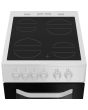 Hotpoint HTE5VCW/M 50cm 4 Zone Ceramic Hob Twin Cavity Electric Cooker