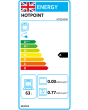 Hotpoint HTE5VCW/M 50cm 4 Zone Ceramic Hob Twin Cavity Electric Cooker
