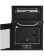 Hotpoint HTG5GWL/M 50cm 4 Burner Gas Hob Twin Cavity Gas Cooker with Glass Lid
