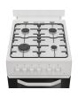 Hotpoint HTG5GWL/M 50cm 4 Burner Gas Hob Twin Cavity Gas Cooker with Glass Lid