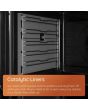 Hotpoint HTG5GWL/M 50cm 4 Burner Gas Hob Twin Cavity Gas Cooker with Glass Lid