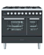 ILVE Torino 100cm 6 Burner Gas Hob Double Oven Dual Fuel Range Cooker