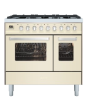 ILVE Torino 100cm 5 Burner Gas Hob Double Oven Dual Fuel Range Cooker