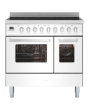 ILVE Torino 90cm 5 Zone Induction Hob Double Oven All Electric Range Cooker