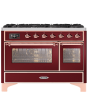 ILVE Majestic Milano 120cm 7 Burner Gas Hob Double Oven Dual Fuel Range Cooker