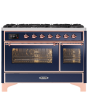 ILVE Majestic Milano 120cm 7 Burner Gas Hob Double Oven Dual Fuel Range Cooker