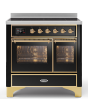 ILVE Majestic Milano 100cm 6 Zone Induction Hob Twin Oven Electric Range Cooker