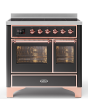 ILVE Majestic Milano 100cm 6 Zone Induction Hob Twin Oven Electric Range Cooker
