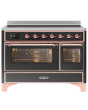 ILVE Majestic Milano 120cm 7 Zone Induction Hob Twin Oven Electric Range Cooker