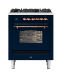 ILVE Milano 70cm 4 Burner Gas Hob Single Oven Dual Fuel Mini Range Cooker