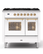 ILVE Milano 90cm 6 Burner Gas Hob Double Oven Dual Fuel Range Cooker