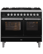ILVE Roma 100cm 6 Burner Gas Hob Double Oven Dual Fuel Range Cooker