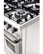 ILVE Roma 100cm 6 Burner Gas Hob Double Oven Dual Fuel Range Cooker