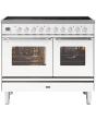 ILVE Roma 100cm 6 Zone Induction Hob Double Oven All Electric Range Cooker