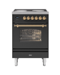 ILVE Milano 60cm 4 Zone Induction Hob Single Oven All Electric Mini Range Cooker