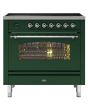 ILVE Milano 90cm 6 Zone Induction Hob Single Oven Dual Fuel Range Cooker