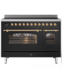 ILVE Milano 120cm 7 Zone Induction Hob Double Oven All Electric Range Cooker