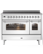 ILVE Milano 120cm 7 Zone Induction Hob Double Oven All Electric Range Cooker