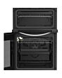 Indesit ITE5EMW/M 50cm 4 Zone Solid Plate Hob Twin Cavity Electric Cooker