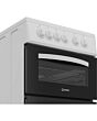 Indesit ITE5EMW/M 50cm 4 Zone Solid Plate Hob Twin Cavity Electric Cooker