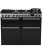 Rangemaster Edge Deluxe 110cm 7 Burner Gas Hob Double Oven Dual Fuel Range Cooker