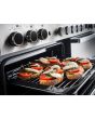 Rangemaster Edge Deluxe 110cm 7 Burner Gas Hob Double Oven Dual Fuel Range Cooker