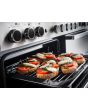 Rangemaster Edge Deluxe 110cm 7 Burner Gas Hob Double Oven Dual Fuel Range Cooker