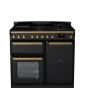 Rangemaster Estel Deluxe 100cm 5 Ring Gas Hob Double Oven Dual Fuel Range Cooker