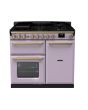 Rangemaster Estel Deluxe 100cm 5 Ring Gas Hob Double Oven Dual Fuel Range Cooker