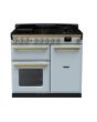 Rangemaster Estel Deluxe 100cm 5 Ring Gas Hob Double Oven Dual Fuel Range Cooker