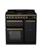 Rangemaster Estel Deluxe 90cm 5 Burner Gas Hob Double Oven Dual Fuel Range Cooker