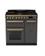 Rangemaster Estel Deluxe 90cm 5 Burner Gas Hob Double Oven Dual Fuel Range Cooker