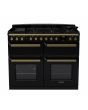 Rangemaster Estel Deluxe 110cm 7 Ring Gas Hob Triple Oven Dual Fuel Range Cooker