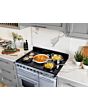 Rangemaster Estel Deluxe 110cm 7 Ring Gas Hob Triple Oven Dual Fuel Range Cooker