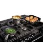 Rangemaster Professional Deluxe 110cm 7 Burner Hob 2 Oven Dual Fuel Range Cooker